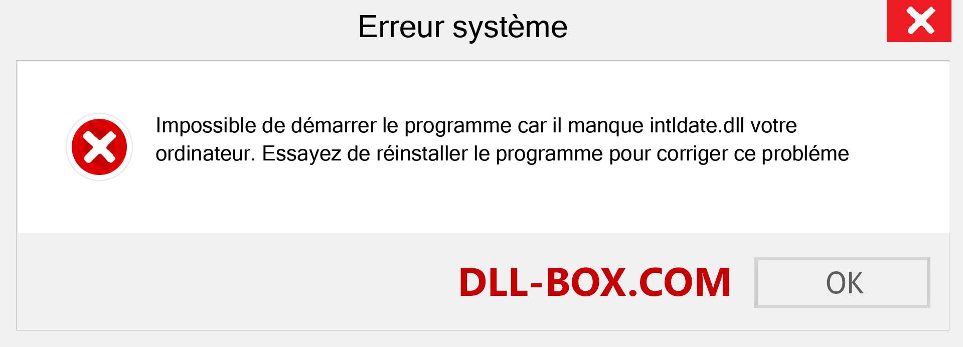 Le fichier intldate.dll est manquant ?. Télécharger pour Windows 7, 8, 10 - Correction de l'erreur manquante intldate dll sur Windows, photos, images